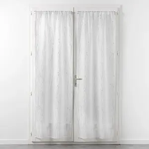 Paire de Voilages Passe-Tringle "Filiane" 70x240cm Blanc