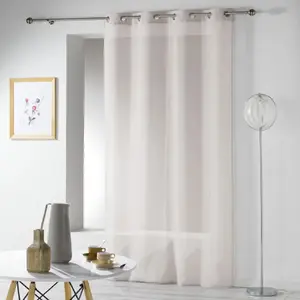 Comparateur de prix : Douceur d'Intérieur Ac-deco - Panneau a oeillets 140 x 240 cm etamine crash telma Taupe