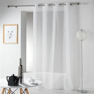 Douceur d'Intérieur Panneau a oeillets 140 x 240 cm etamine crash telma Blanc pas cher