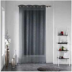 Paris Prix Rideau Voilage "Cassie" 140x240cm Anthracite pas cher