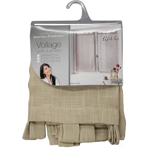 Comparateur de prix : Douceur d'intérieur Paire droite passants 2 x 60 x 90 cm effet lin tisse haltona Noisette
