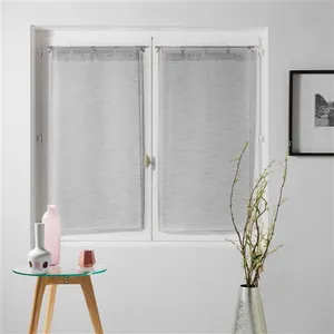 Comparateur de prix : DOUCEUR D'INTERIEUR Paire droite anneaux 2 x 60 x 120 cm voile tisse milza Gris