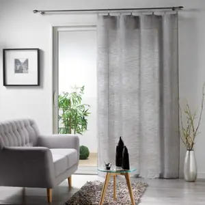 douceur d'interieur Milza Panneau à Anneaux, Anthracite, 140 x 240 CM