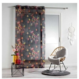 Paris Prix Rideau Voilage Imprimé "Botania" 140x240cm Multicolore pas cher