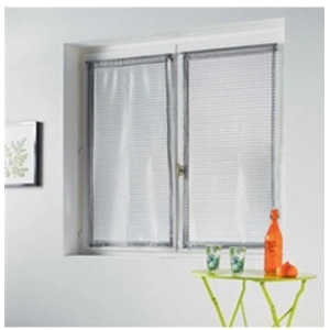 Paris Prix Paire de Voilages Maille "Cadria" 60x90cm Gris