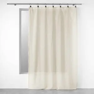 Comparateur de prix : Douceur d'Intérieur, Voilage à Anneaux (140 x 240 Cm) Linka Naturel, Voile Tissé