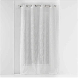 Douceur d'Intérieur Panneau a oeillets 140 x 240 cm voile sable brode colyne Sans pas cher