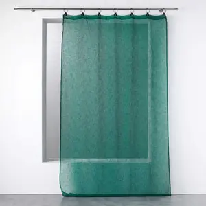 Voilage - DOUCEUR D'INTERIEUR - Linka - 140 x 280 cm - Vert Émeraude - illets pas cher