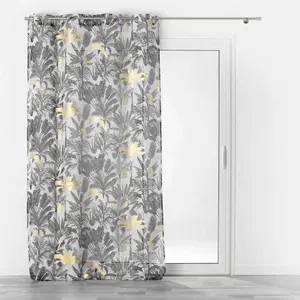 Comparateur de prix : Douceur d'Intérieur panneau a oeillets 140 x 240 cm voile sable imprime metallise karaba