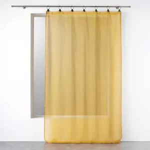 douceur d'interieur Panneau A Anneaux, Jaune, 140 x 240 CM pas cher