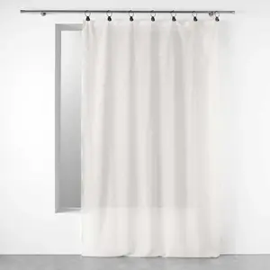 Comparateur de prix : Douceur d'Intérieur Panneau à Anneaux - LINKA - Voile Tissé - 140 x 240 cm - Blanc - Intérieur