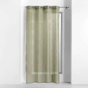 douceur d'interieur 1626587 Voilage, Polyester, Kaki, 140 x 240 CM pas cher