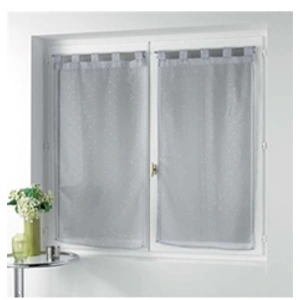 Comparateur de prix : Douceur d'Intérieur Paire droite passants 2 x 60 x 90 cm voile imprime metallise orion Gris
