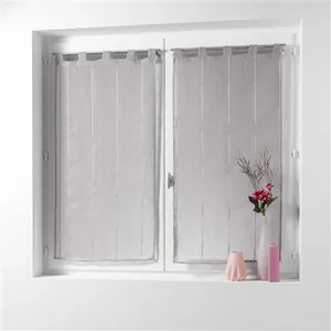 Paris Prix Paire de Voilages "Linahe" 90x160cm Taupe pas cher