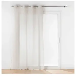 Panneau a oeillets 140 x 240 cm voile tisse carlin Douceur d'Intérieur pas cher