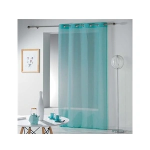 DOUCEUR D'INTERIEUR Ac-deco - Panneau a oeillets 140 x 240 cm etamine crash telma Lagon pas cher