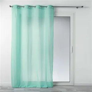 Voilage a oeillets 140 x 240 cm polycoton uni mitsy Ciel Douceur d'Intérieur