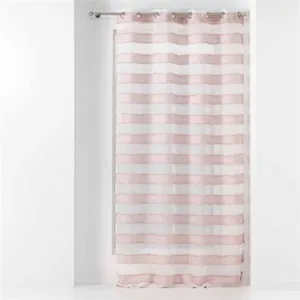 Comparateur de prix : Douceur d'Intérieur Voilage a oeillets 140 x 260 cm voile sablé fils coupés lalina Rose