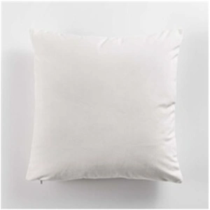 Paris Prix Housse de coussin 40 x 40 cm velours uni swart Naturel