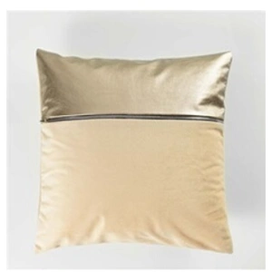Paris Prix Housse de coussin 40 x 40 cm velours uni aston Or