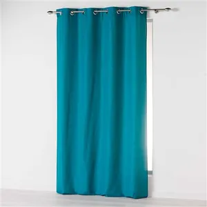 Comparateur de prix : Douceur d'intérieur Rideau à oeillets 140 x 280 cm microfibre uni absolu Bleu - CDaffaires