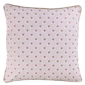 Paris Prix Housse de coussin +encart 40 x 40 cm coton imp. metallise oliana des place Rose