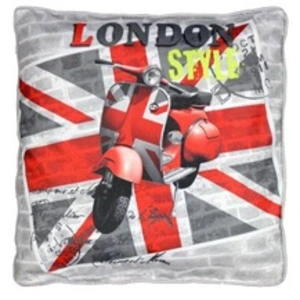 Paris Prix Coussin British Style - Gris pas cher