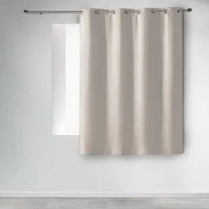 Douceur d'Intérieur Homemaison - Rideau a oeillets 140 x 180 cm occultant uni occult Ivoire pas cher