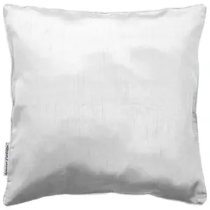 Comparateur de prix : Douceur d'Intérieur Housse de coussin +encart 40 x 40 cm shantung uni shana Blanc