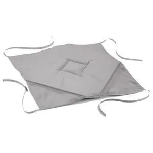 douceur d'Intérieur Galette 4 rabats 36 x 36 x 3.5 cm polyester uni essentiel Gris pas cher