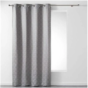 Paris Prix Rideau Jacquard "Dynastie" 140x260cm Gris pas cher