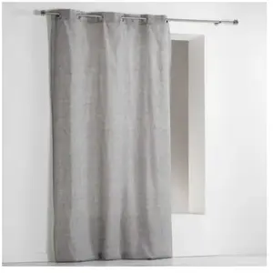 Home Maison Rideau - - Effet "Chiné" (140x280 cm - Gris Perle) pas cher