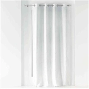 Douceur d'Intérieur Rideau Voilage à oeillets "Domea" 140x260cm Blanc