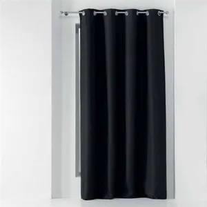 Douceur d'Intérieur Rideau a oeillets 135 x 240 cm occultant tisse tissea Anthracite pas cher