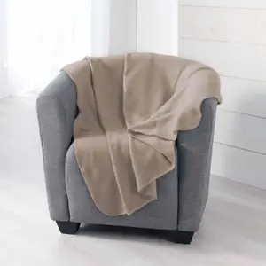 Douceur d'Intérieur Plaid 125 x 150 cm polaire unie milou TaupeVendu paramazon