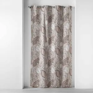 Comparateur de prix : Douceur d'Intérieur Rideau a oeillets 140 x 240 cm coton imprimé Panabel Naturel