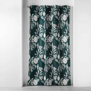 Douceur D'intérieur - Rideau a oeillets 140 x 240 cm coton imprimé Panabel Bleu pas cher