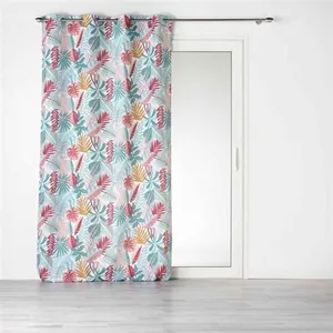 Douceur D'intérieur - Rideau a oeillets 140 x 260 cm polyester imprime jacala Blanc pas cher