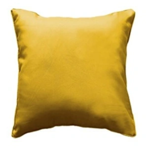 Douceur d'Intérieur Coussin passepoil 40 x 40 cm polyester uni essentiel Miel