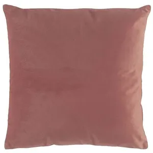 Douceur d'Intérieur, Coussin Déhoussable (40 x 40 cm) Velvetine Rose, Velours