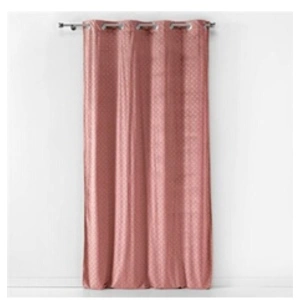 Douceur d'Intérieur Rideau à oeillets Imprimé "Bellagold" 140x240cm Rose pas cher