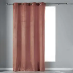 Comparateur de prix : Douceur d'Intérieur, Rideau à Oeillets (140 x 240 cm) Velvetine Rose, Velours