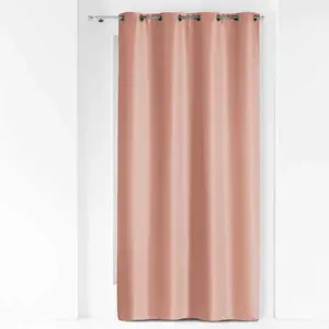 DOUCEUR D'INTERIEUR Rideau à oeillets "Essentiel" 140x260cm Rose Poudré pas cher