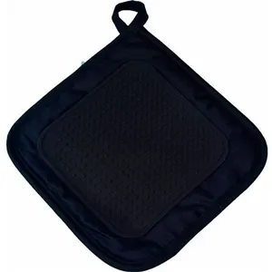 Comparateur de prix : Douceur d'Intérieur Manique 19 x 19 cm polycoton+silicone cuistot Noir