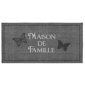 Comparateur de prix : tapis deco rectangle 57 x 115 cm imprime familia Douceur d'Intérieur