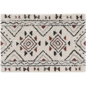 Douceur d'Intérieur Tapis Déco à Motifs Saharienne 120x170cm Beige