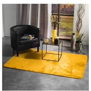 douceur d'interieur FLANOU Tapis Rectangle, Jaune, 120 x 170 cm pas cher