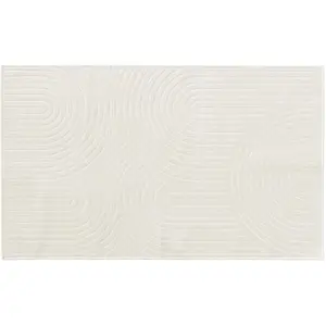 Douceur d'intérieur - Tapis Rectangle (68 x 110 cm) Geode Naturel, Vis...