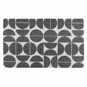 Comparateur de prix : Tapis Rectangulaire Déco Cosmix 45x75cm Gris