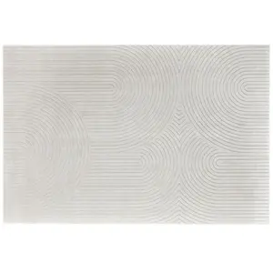 Tapis Déco Imprimé "Géode" 140x200cm Naturel